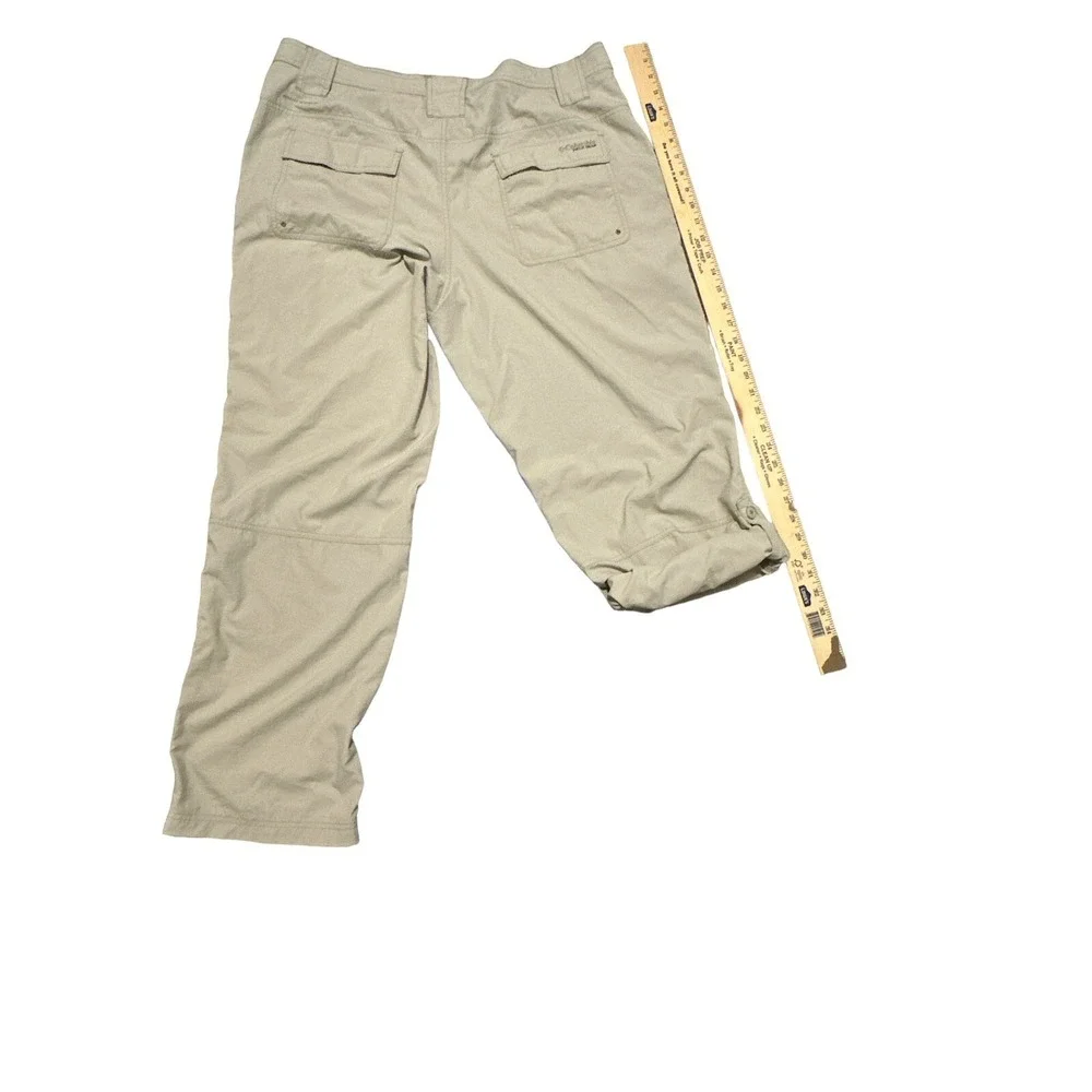 Columbia Mens Field‎ Gear Omni Shield Pants Size 38x32 Beige Roll Up Pants